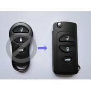 Корпус ключа Chrysler с выкидным жалом под 3 кнопки