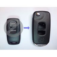Корпус ключа Mazda с выкидным жалом под 2 кнопки