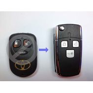 Корпус ключ Toyota Corolla с выкидным жалом под 3 кнопки