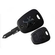 Ключ корпус Peugeot с 2 кнопками с лезвием