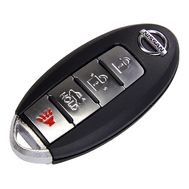 Cмарт ключ Nissan пульт ДУ с лезвием в корпусе и 4 кнопками