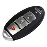 Cмарт ключ Nissan пульт ДУ с лезвием в корпусе и 3 кнопками