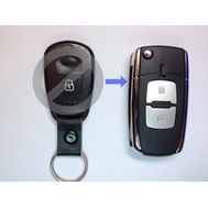 Корпус ключ Hyundai Santa Fe с выкидным жалом под 2 кнопки