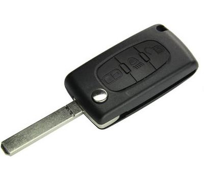 Корпус ключа Citroen с выкидным лезвием под 3 кнопки