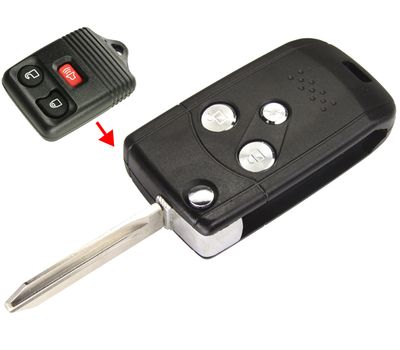 Корпус ключа FORD с выкидным жалом под 3 кнопки