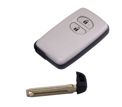 Cмарт ключ Toyota пульт ДУ с лезвием в корпусе и 2 кнопками